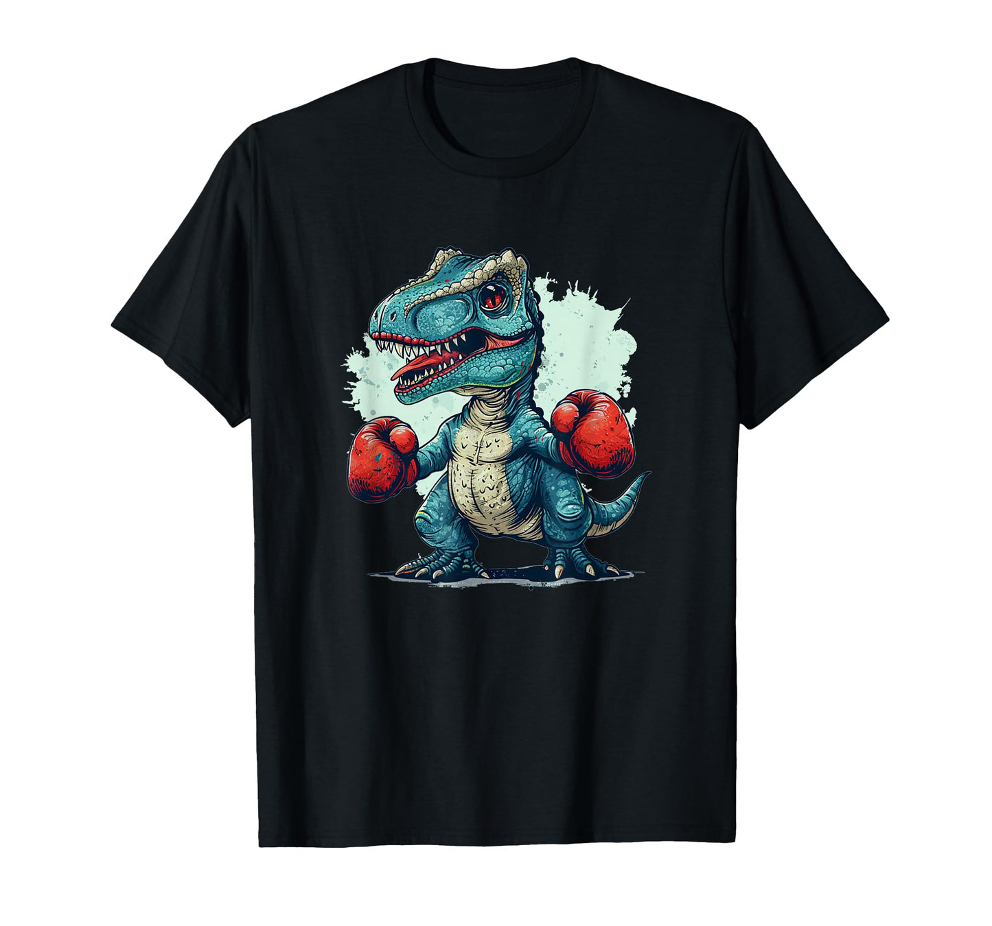 Funny kids boxing dinosaur with boxing gloves costume T-Shirt