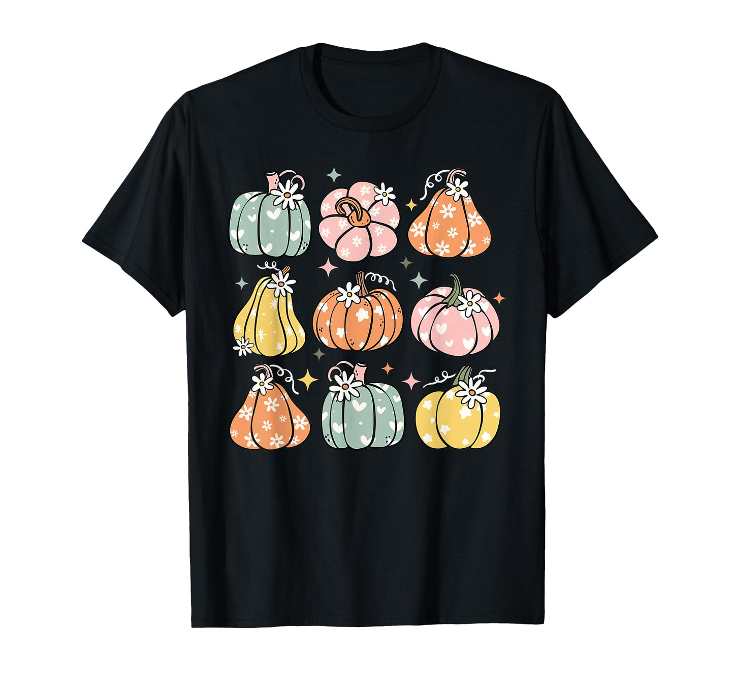 Pumpkin Season Autumn Fall Y'all Leaves Thanksgiving Funny T-Shirt