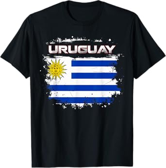 Vintage Patriotic Uruguayan Flag Uruguay T-Shirt