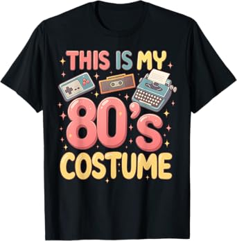 This Is My 80's Costume Retro Graphic Illustration T-Shirt