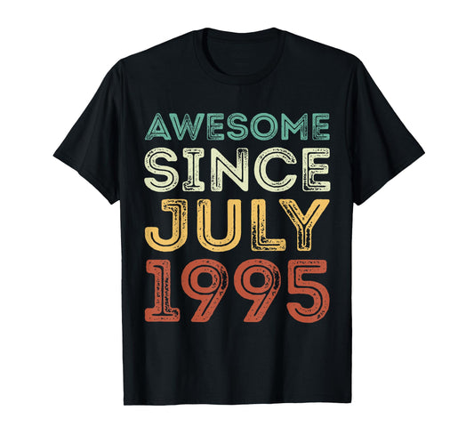 Awesome Since July 1995 Vintage Birthday Classic 1995 T-Shirt
