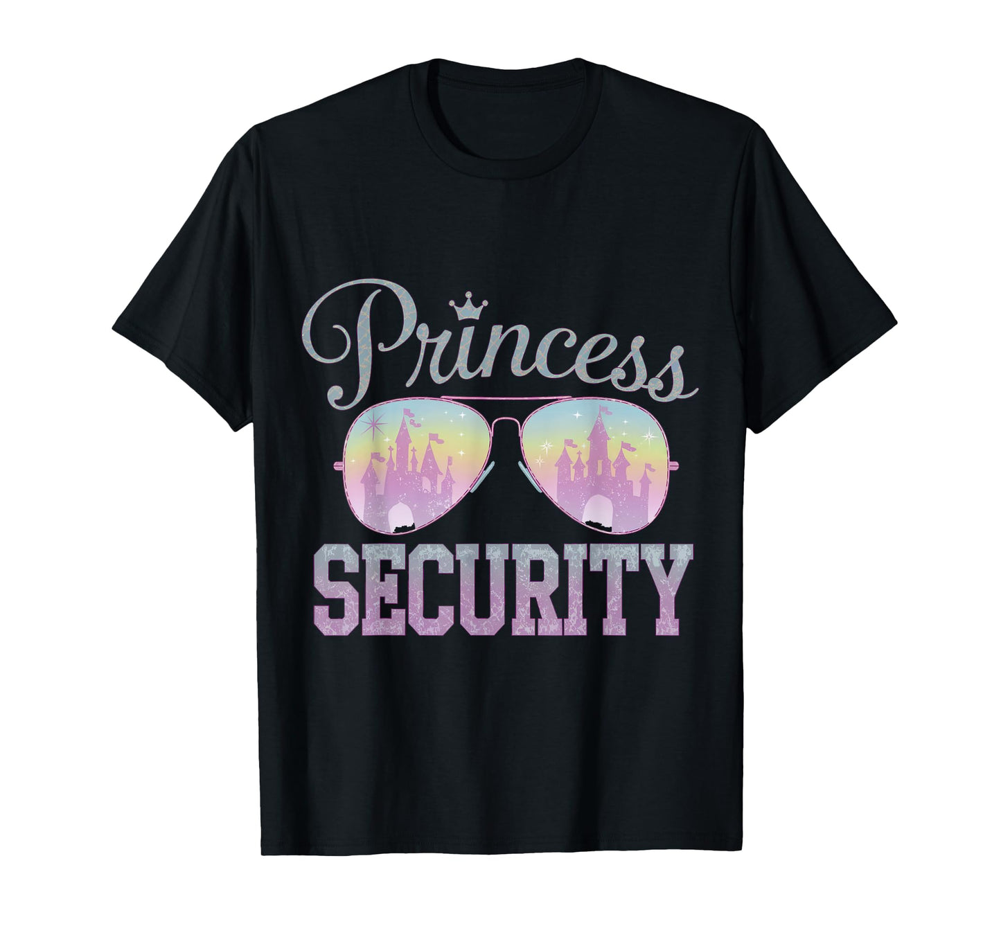 Princess Security Protection Retro Castle Men Women Boys T-Shirt