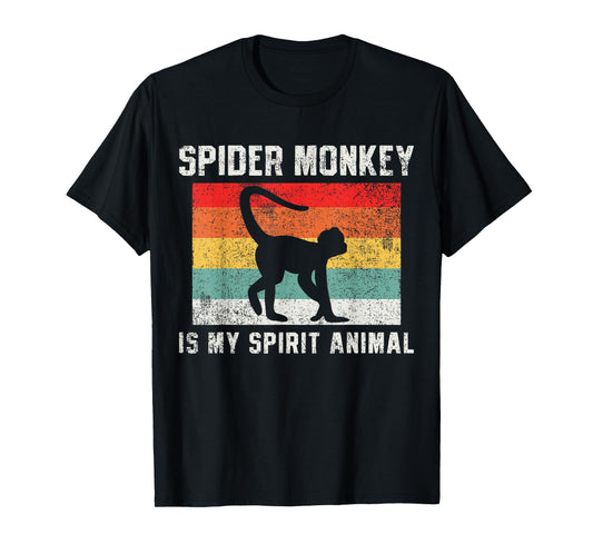Spider Monkey Retro Vintage T-Shirt