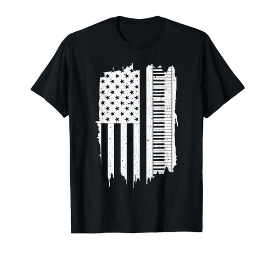 Funny Piano Novelty for Men Women Kids Music Piano Player T-Shirt