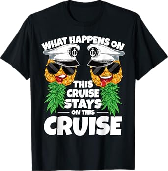 Swinger What Happens On this Cruise Stays on This Cruise T-Shirt