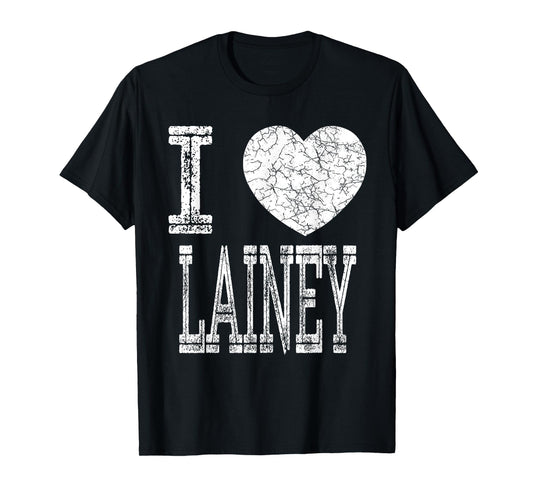 I Love Lainey Valentine Girlfriend Girl Daughter Heart Wife T-Shirt