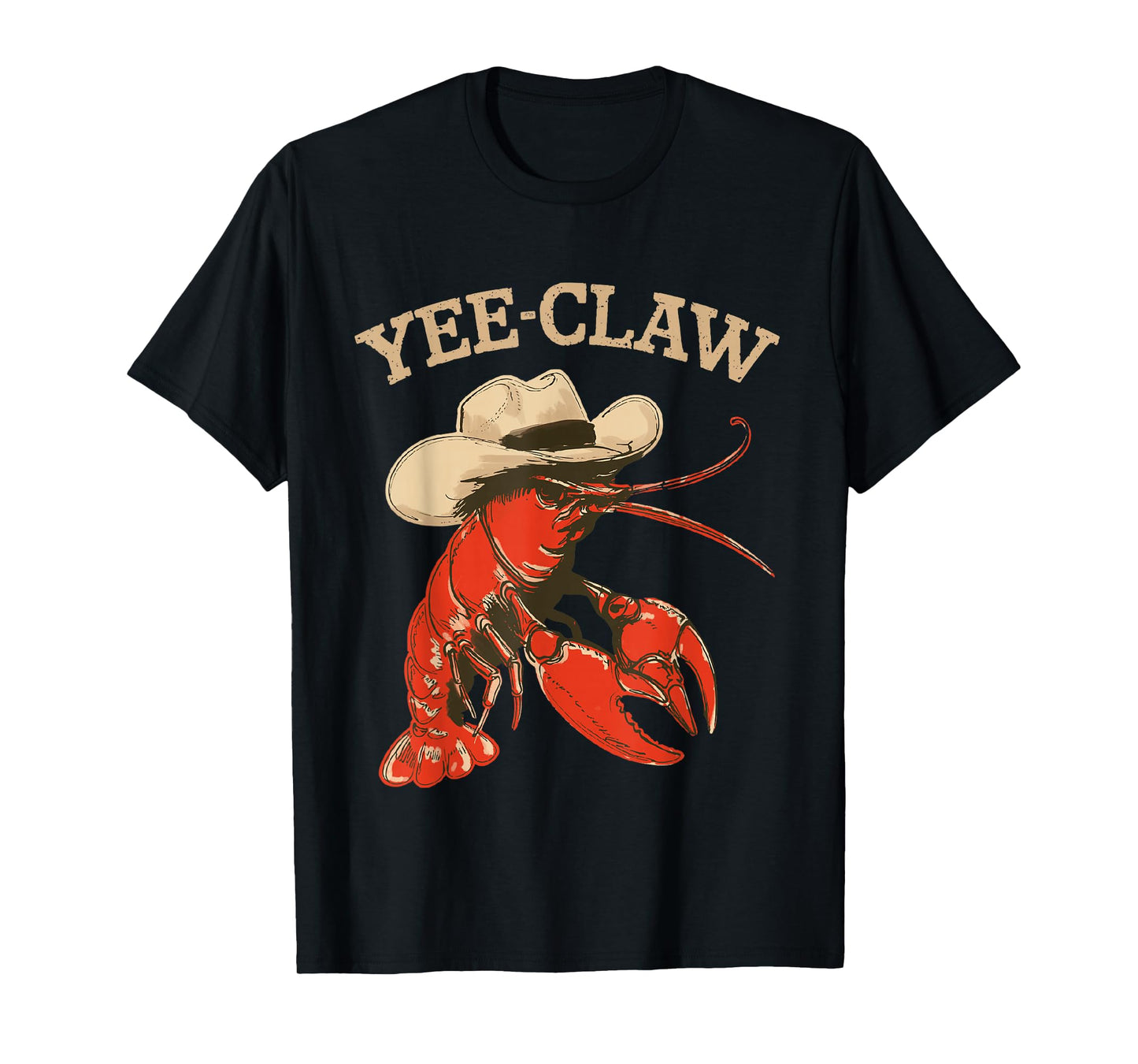 Yeeclaw Western Cowboy Crawfish Boil Summer Seafood Lobster T-Shirt