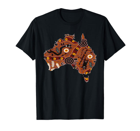 Aboriginal Flag Australia Souvenir Proud Native Aussie Gifts T-Shirt