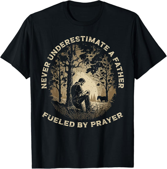 Best Dad Ever Religious Prayer Warrior Christian Fathers Day T-Shirt