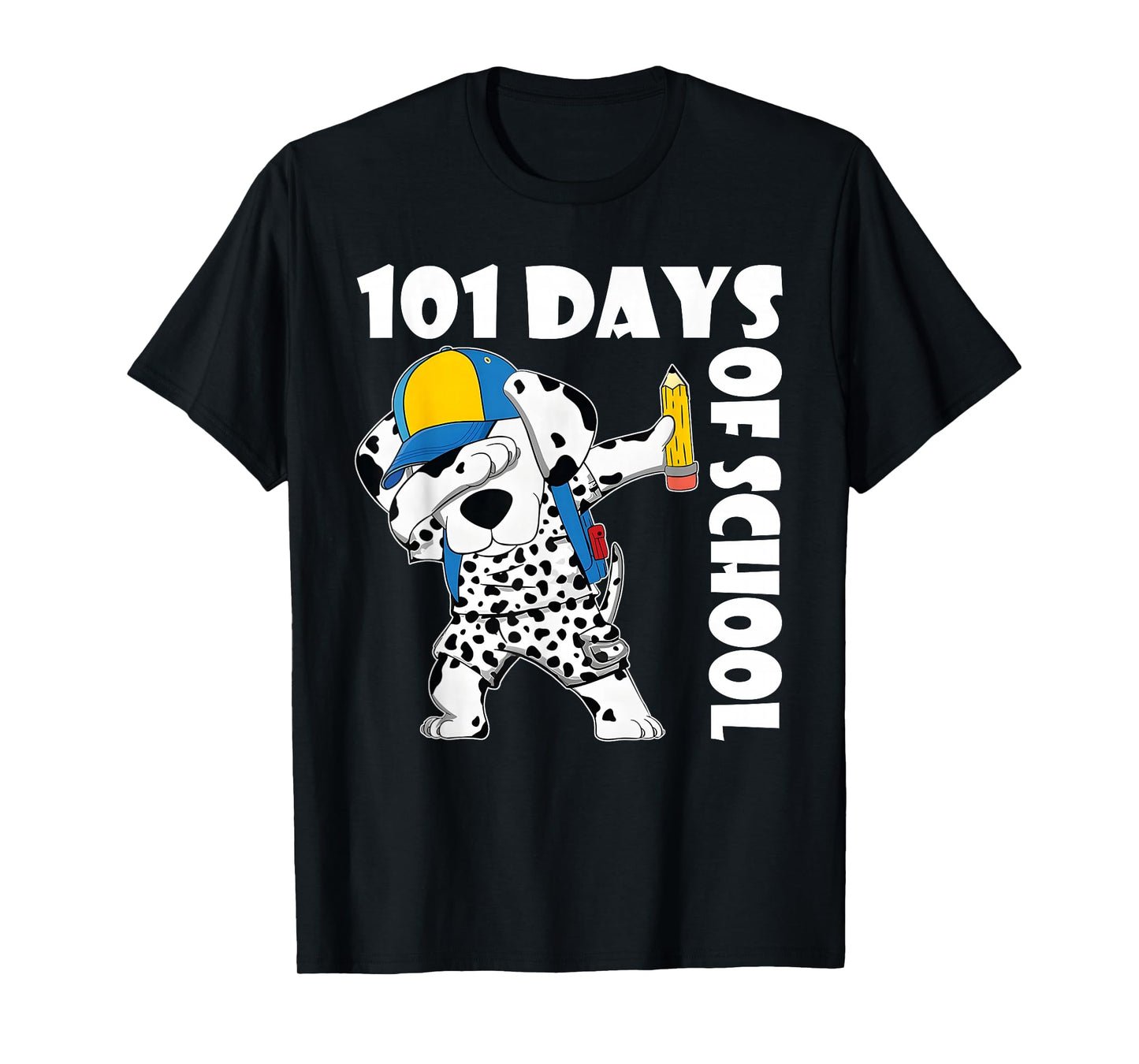 Happy 101 Days School Cute Dog 100 Days Dab Teacher Student T-Shirt