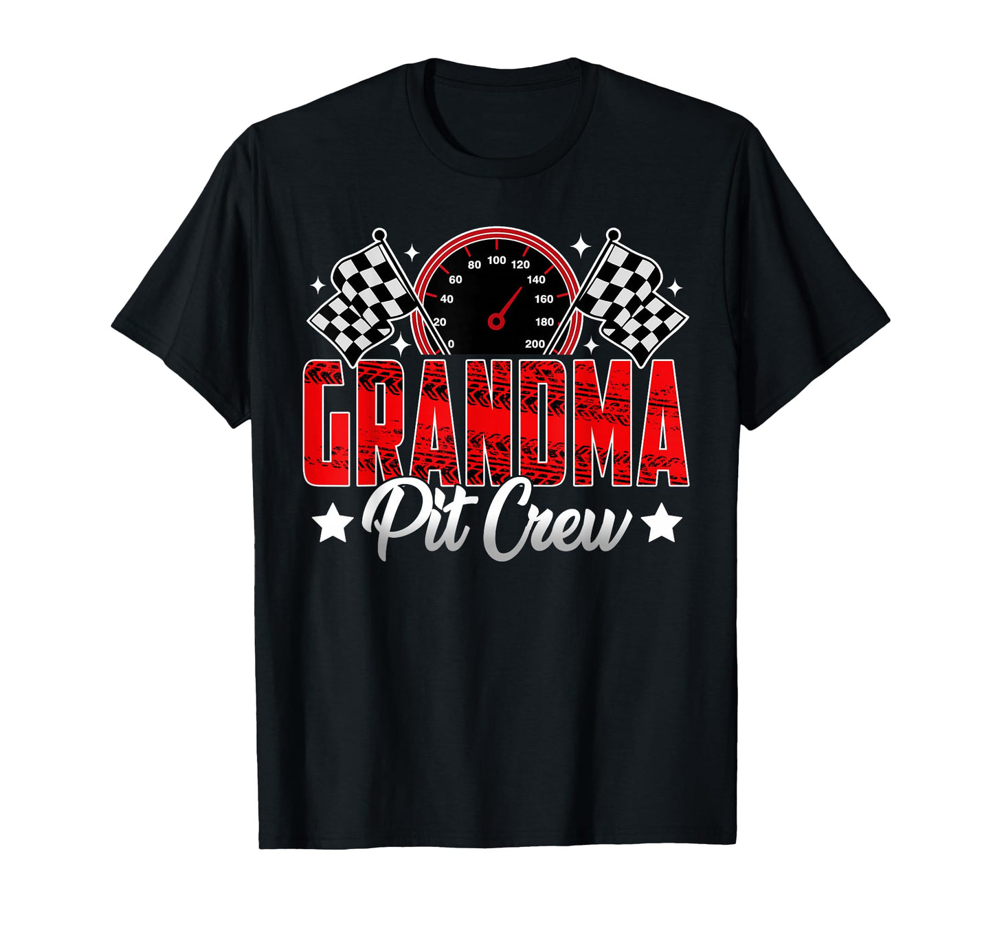 Race Car Birthday Party Racing Family Grandma Pit Crew T-Shirt