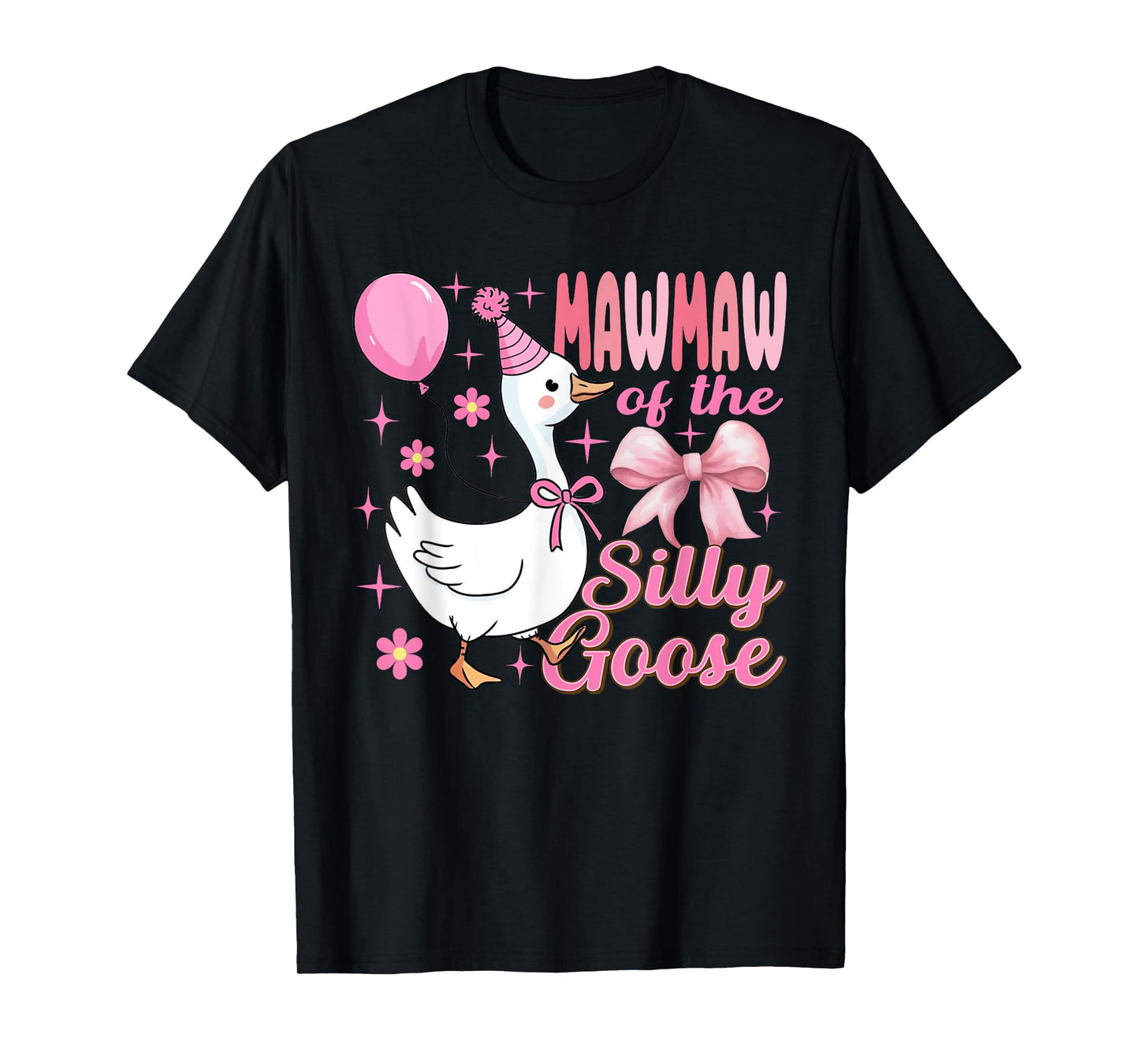 Mawmaw Goose On The Loose Funny Birthday Matching Family T-Shirt