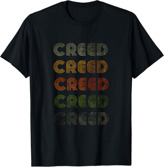 Love Heart Creed Tee Grunge/Vintage Style Black Creed T-Shirt