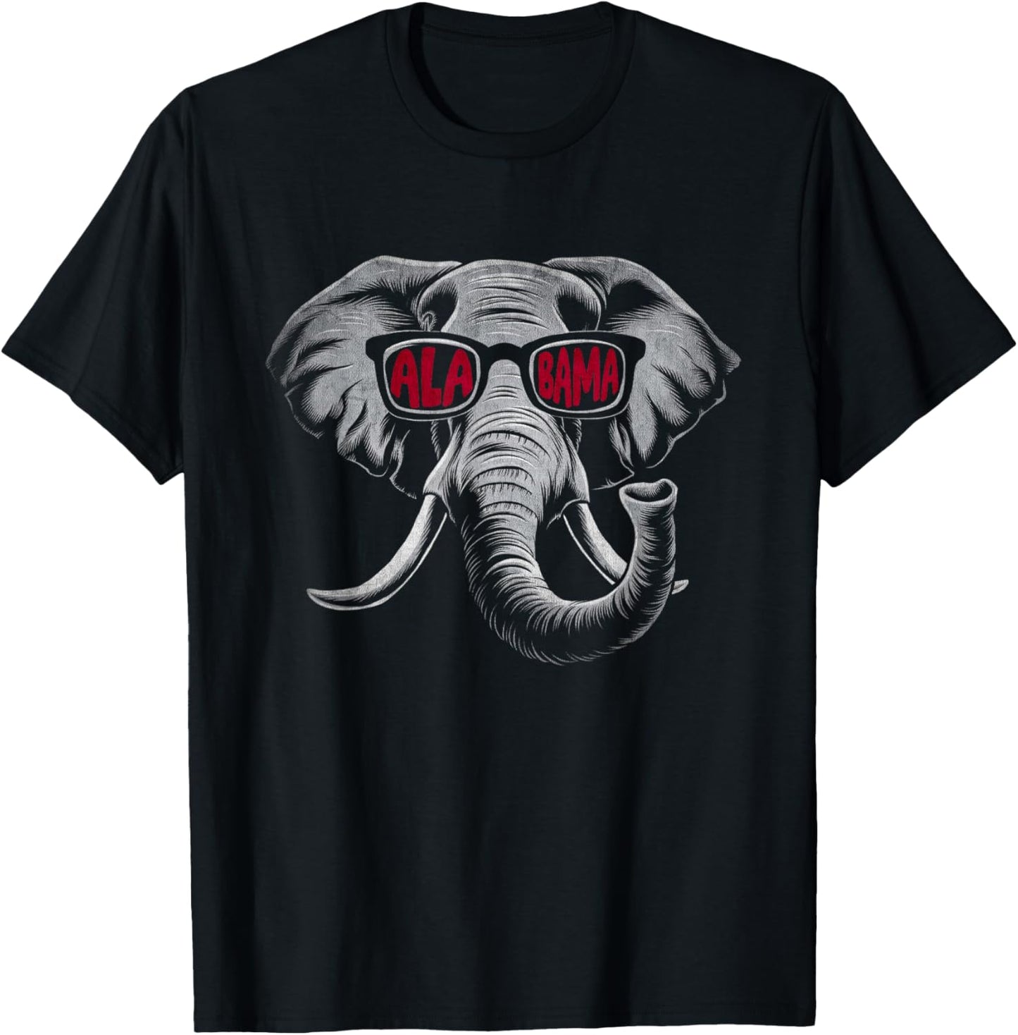 Graphic Alabama Elephant Name Personalized Spirit Evergreen T-Shirt