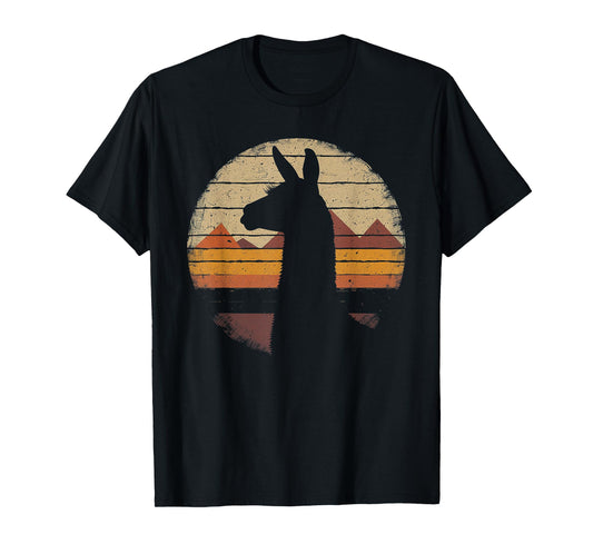 Llama Alpaca - Retro 70s 80s Graphic Vintage Men Women Kids T-Shirt