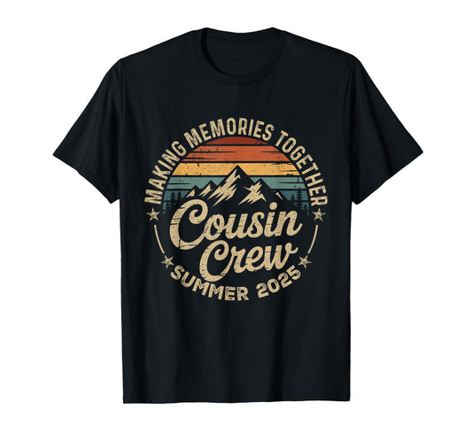 Cousin crew 2025 Summer Vacation Beach Family Trips Matching T-Shirt