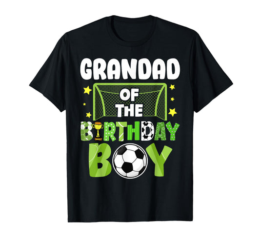 Soccer Grandad Birthday Boy Party Soccer Family Matching T-Shirt