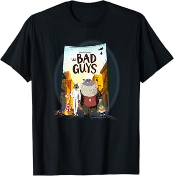 The Bad Guys Group Movie Poster Alternate T-Shirt