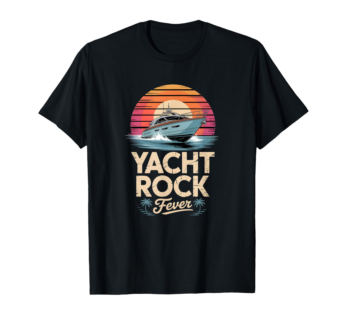 Yacht Rock Fever Rocker Station Revue Design T-Shirt
