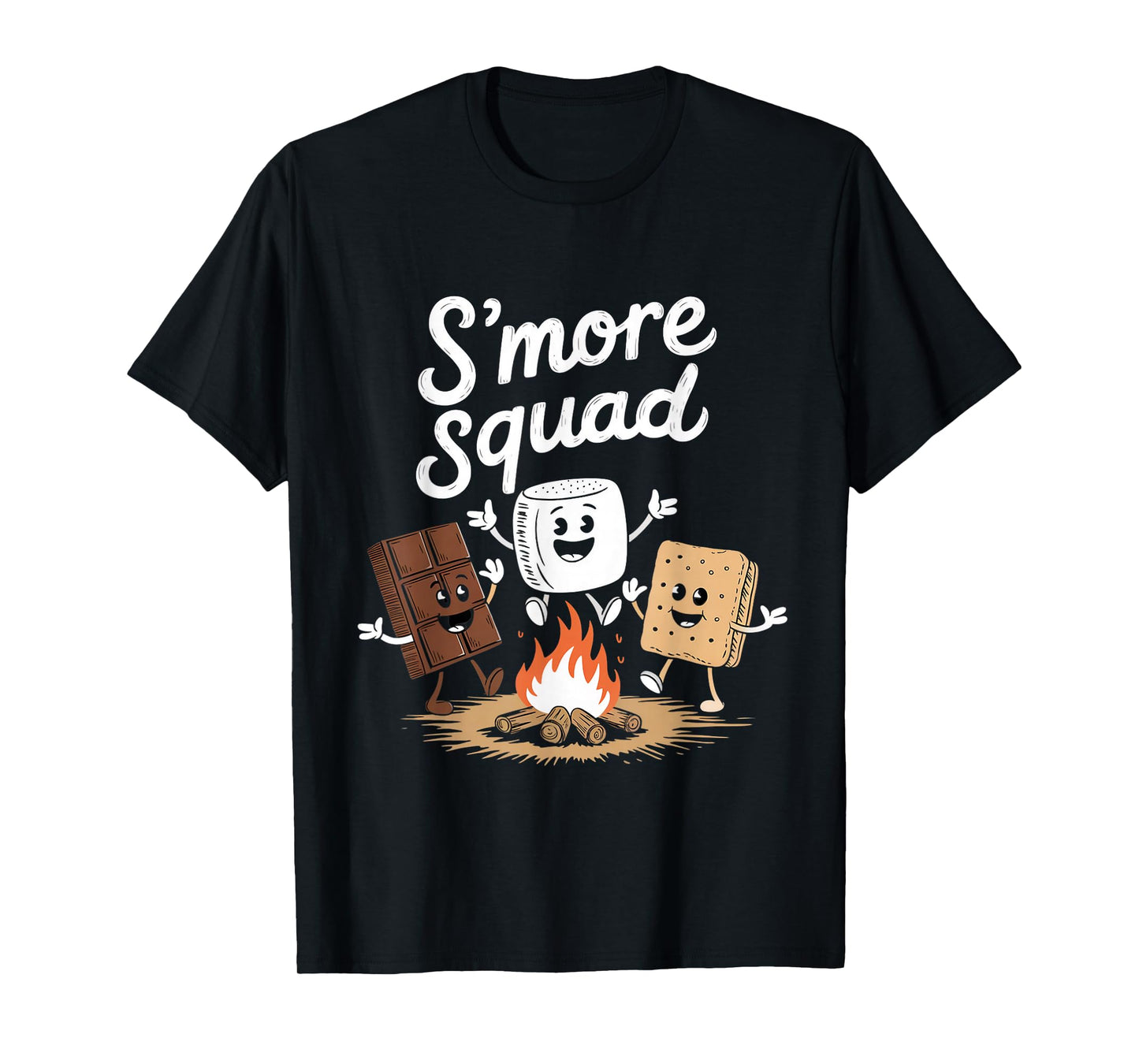 S'more Squad Camping Smores Kawaii S'mores T-Shirt