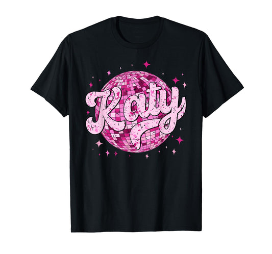 Retro Katy First Name I Love Katy Groovy 80's Vintage T-Shirt