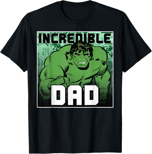 Marvel Comics Avengers Father's Day Hulk Incredible Dad T-Shirt