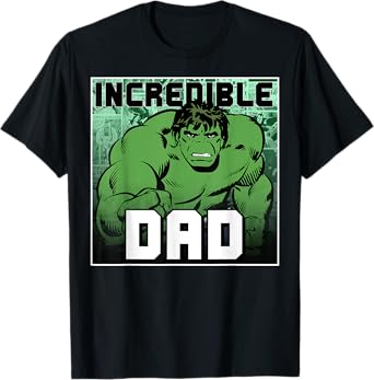 Marvel Comics Avengers Father's Day Hulk Incredible Dad T-Shirt