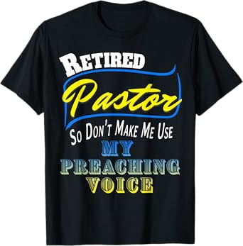 Vintage Retired Pastor Preacher Minister Retirement Gift T-Shirt