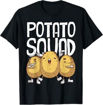 Funny Potato Squad Gift For Men Women Cool Vegetarian Team T-Shirt