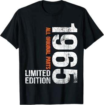 Vintage 1965 60th Birthday Gifts Men Women 60 Years Old T-Shirt