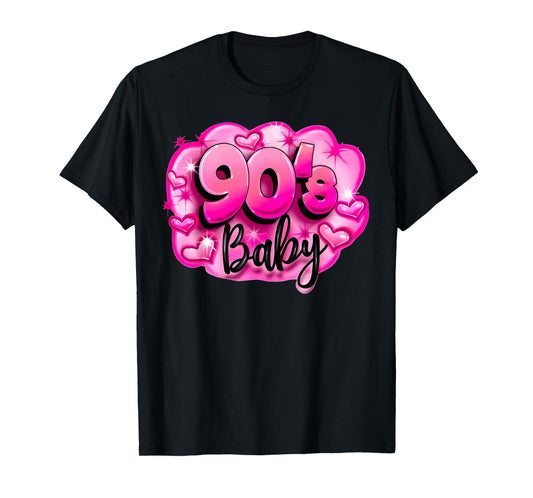 Classic 90s Airbrush Style Graphic Retro Birthday T-Shirt