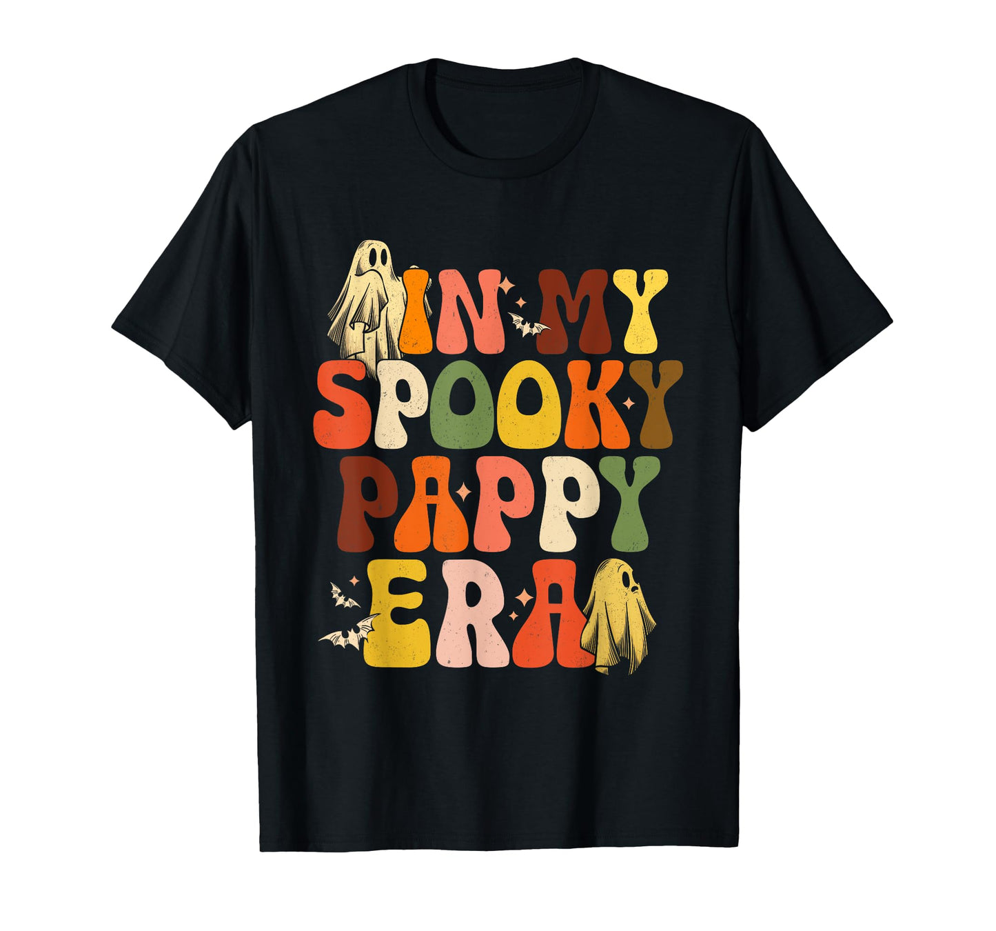 In My Spooky Pappy Era Retro Halloween Boo Ghost Dad Men T-Shirt