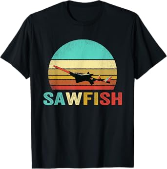 Vintage Sawfish Shirt Sunset T-Shirt