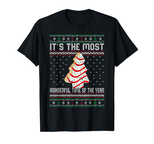 Its The Most Wonderful Time Of The Year Christmas tree cake T-Shirt