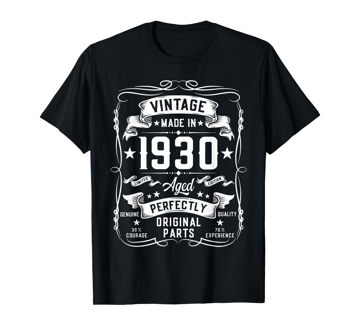 Vintage 1930 95 Years Old Gifts for Men 95yr 95th Birthday T-Shirt