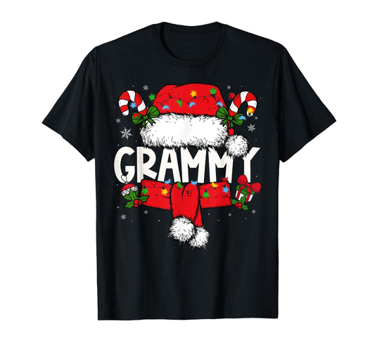 Grammy Christmas Pajama Santa Claus Family Matching Grandma T-Shirt
