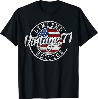 Vintage 1971 54th Birthday Gifts For Men Women 54 Year Old T-Shirt