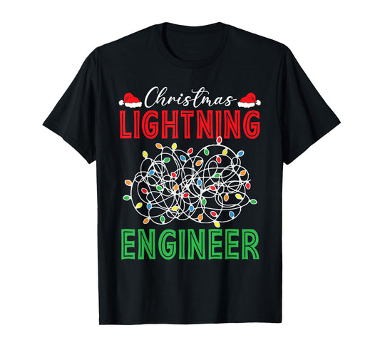 Christmas Lighting Engineer Light Show Led Festive Holiday T-Shirt