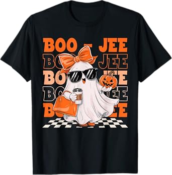 Cute Ghost Boujee Boo-Jee Funny Halloween Spooky Season T-Shirt