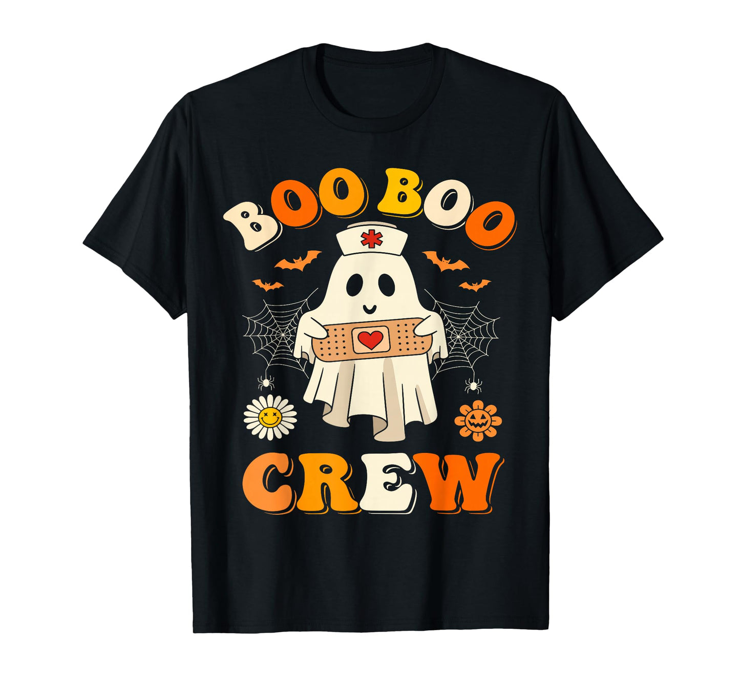 Boo Boo Crew Nurse Halloween Ghost Nurse Nursing Scrub Women T-Shirt