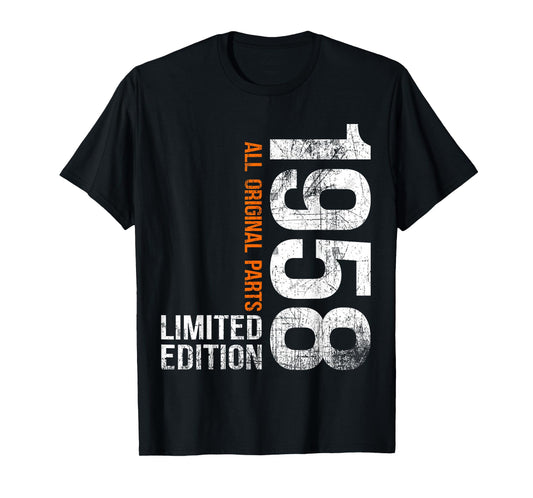 Vintage 1958 67th Birthday Gifts Men Women 67 Years Old T-Shirt