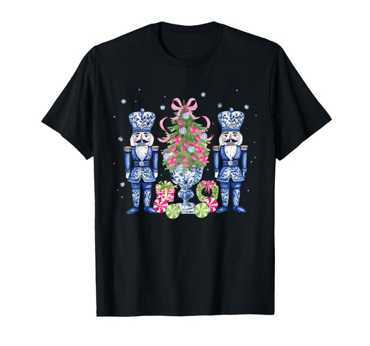 Funny Chinoiserie Nutcracker Christmas Holiday Cute Xmas T-Shirt
