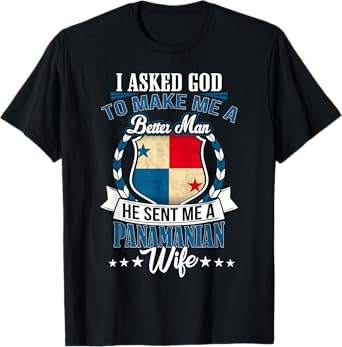 I Love my Panamanian Wife Anniversary T-Shirt for Husband T-Shirt