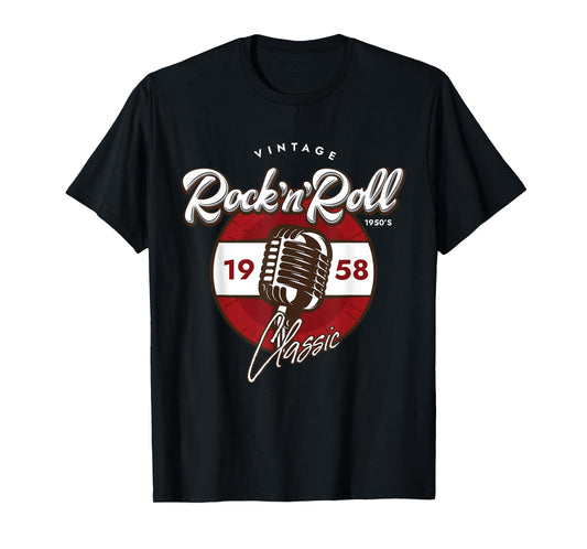 Rock And Roll Sock Hop Dance Retro 1950s Party Vintage Retro T-Shirt