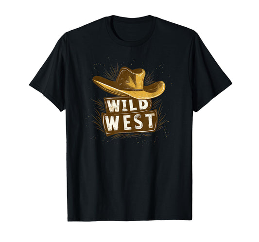 Cowboy Hat with Wild West Costume for Boys and Girls T-Shirt