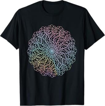 Curse Word Mandala Graphic Tees T-Shirt