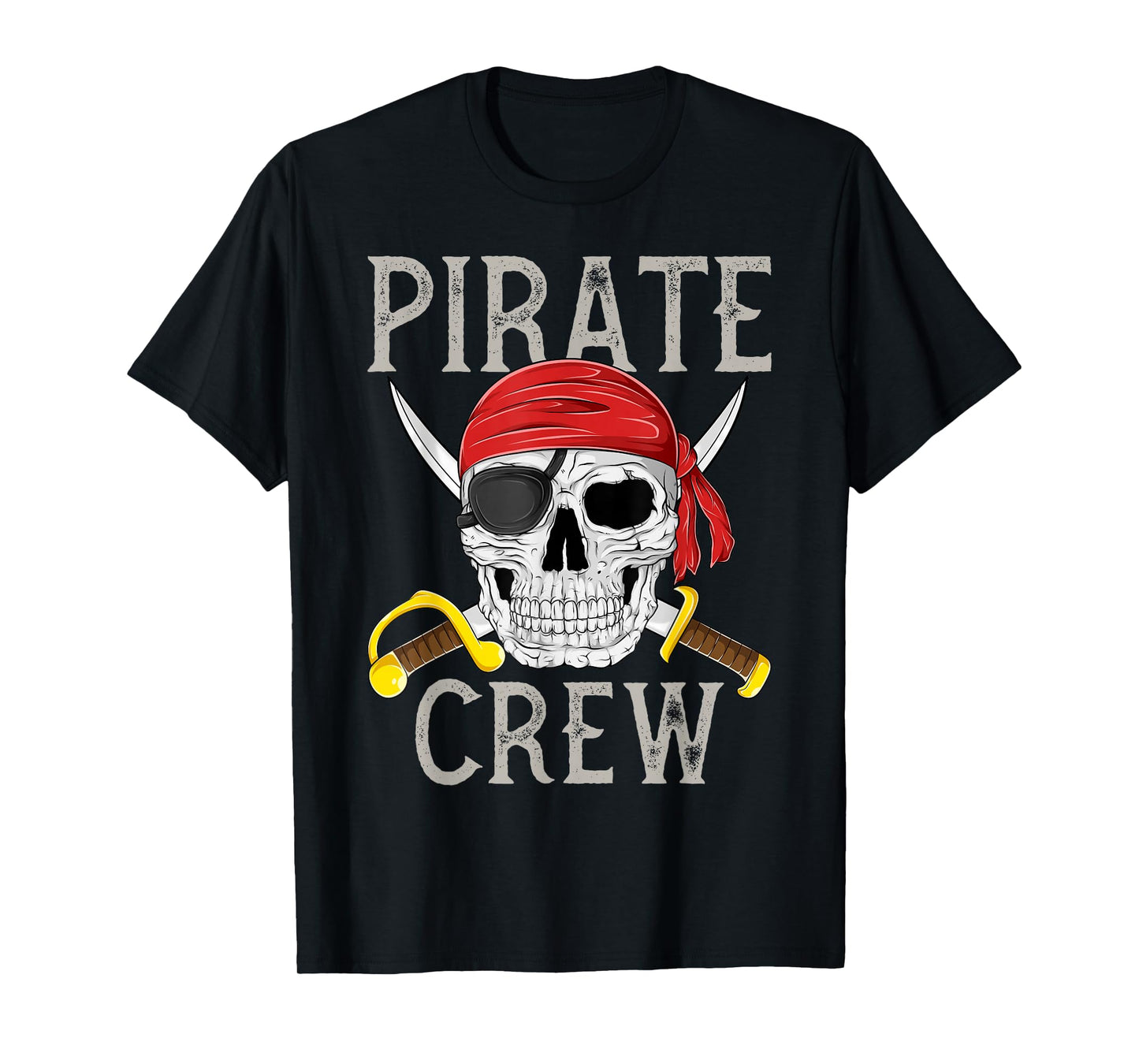 Pirate Crew Jolly Roger Flag Skull Family Matching Pirates T-Shirt