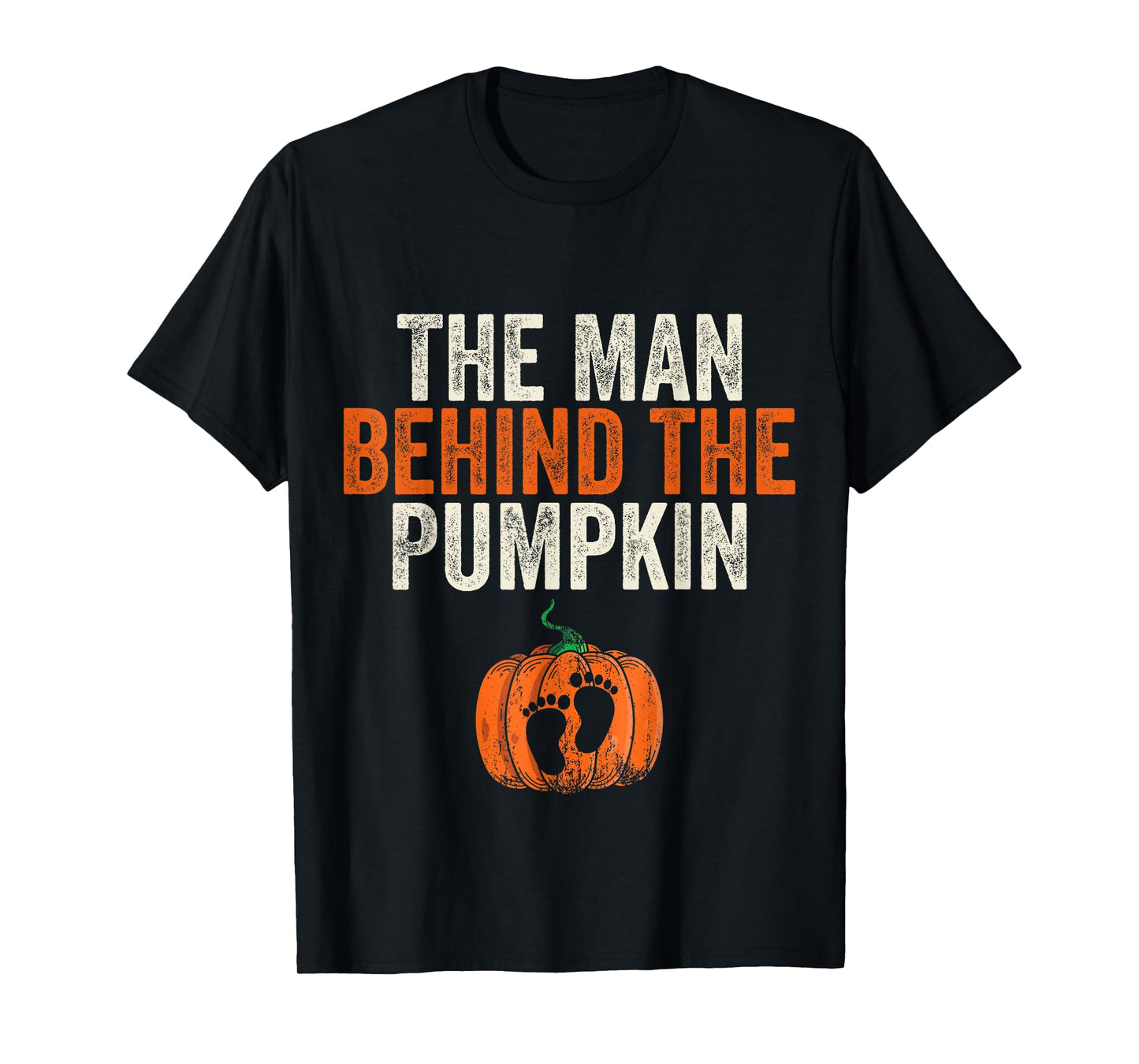 The Man Behind The Pumpkin Halloween Pregnancy Announcement T-Shirt