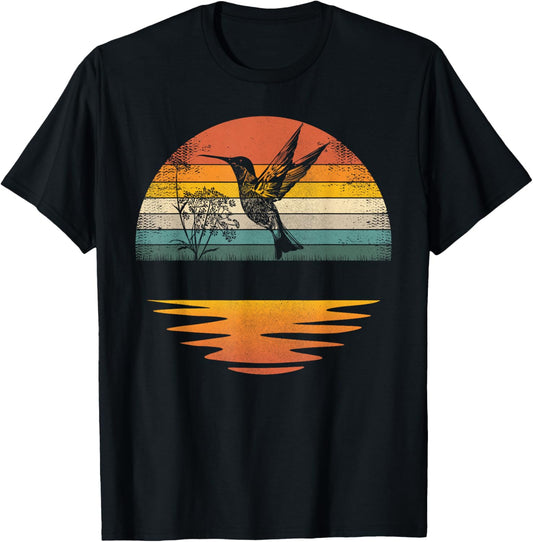 Hummingbird Vintage Sunset Hummingbirds T-Shirt