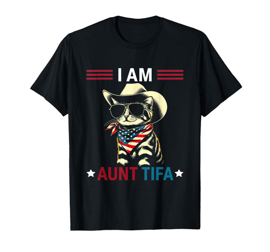 I Am Aunt Tifa Cat American T-Shirt